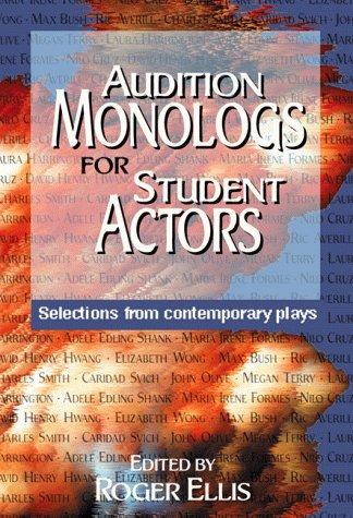 Cover for Audition monologs for student actors