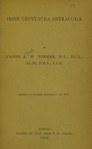 Cover for Irish Crustacea Ostracoda