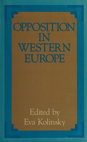 Cover for Opposition in Western Europe