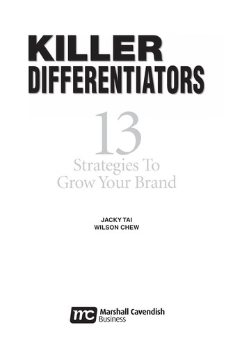 Cover for Killer differentiators