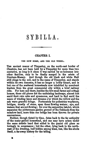 Cover for Sybilla, and other stories