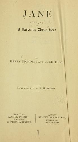 Cover for Jane