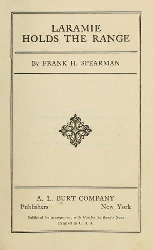 Cover for Laramie holds the range.