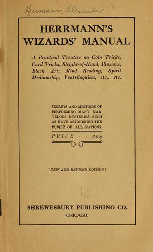 Cover for Herrmann's wizards' manual