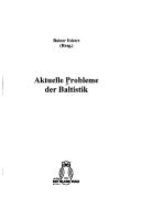 Cover for Aktuelle Probleme der Baltistik