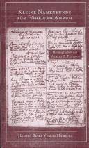 Cover for Kleine Namenkunde für Föhr und Amrum