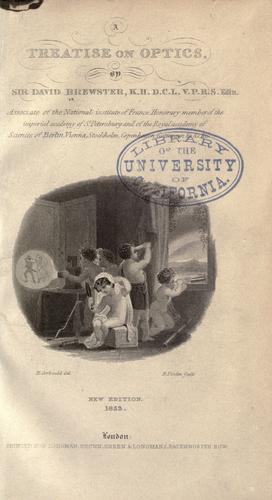Cover for A treatise on optics
