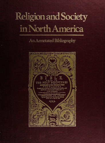 Cover for Religion and society in North America