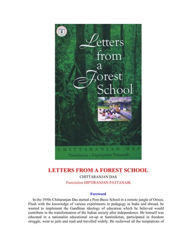 Cover for Letters from a forest school