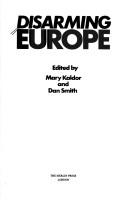 Cover for Disarming Europe