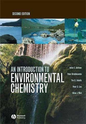 Cover for An introduction to environmental chemistry