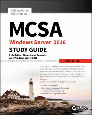 Cover for MCSA Windows Server 2016 study guide