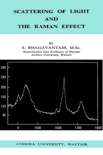Cover for Scattering of light and the Raman effect