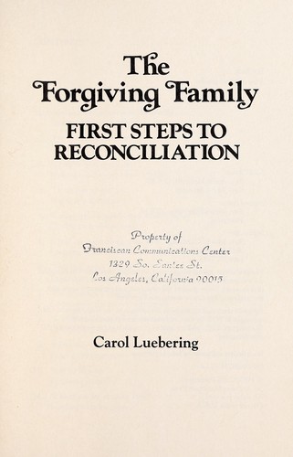 Cover for Forgiving Family
