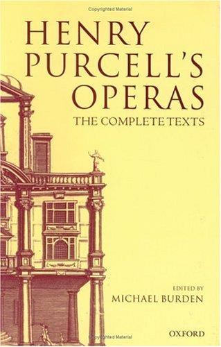 Cover for Henry Purcell's Operas