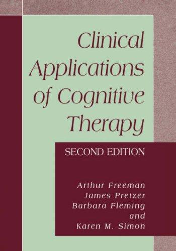 Cover for Clinical applications of cognitive therapy