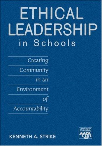 Cover for Ethical Leadership in Schools