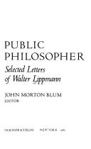 Cover for Public philosopher