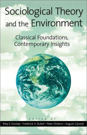 Cover for Sociological Theory and the Environment
