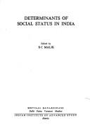 Cover for Determinants of social status in India