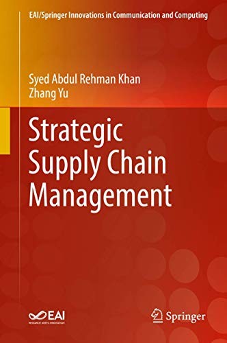 Cover for Strategic Supply Chain Management