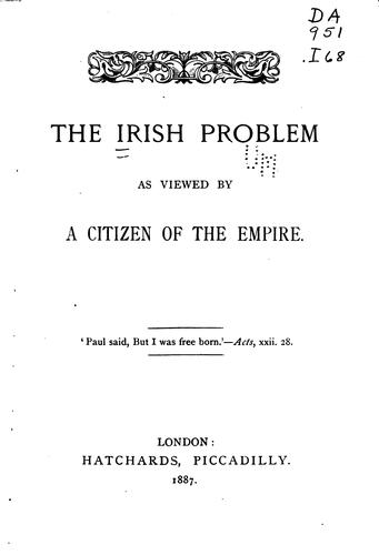 Cover for The Irish Problem