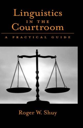 Cover for Linguistics in the courtroom