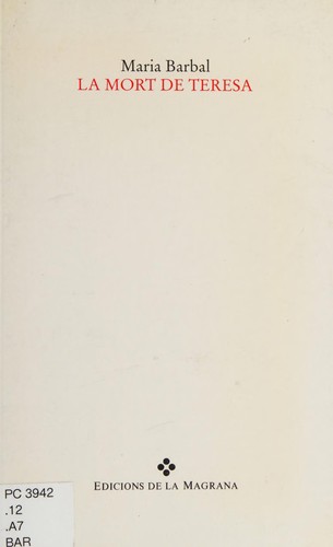 Cover for La mort de Teresa