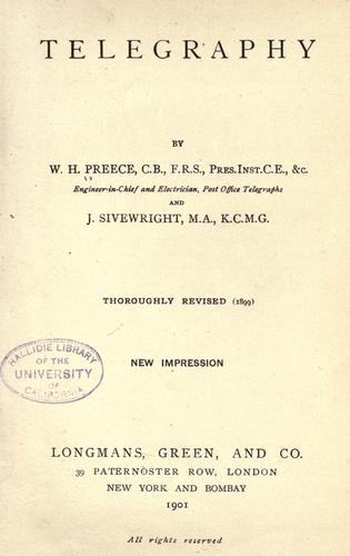 Cover for Telegraphy