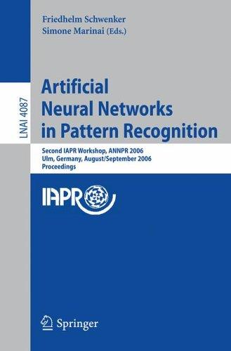 Cover for Artificial Neural Networks in Pattern Recognition