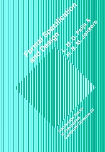 Cover for Formal Specification and Design (Cambridge Tracts in Theoretical Computer Science)