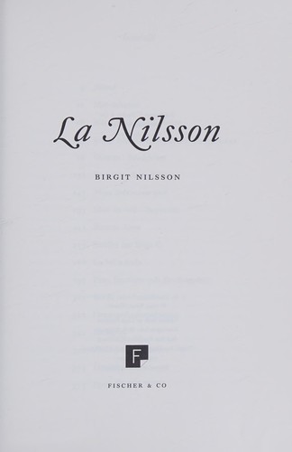 Cover for La Nilsson