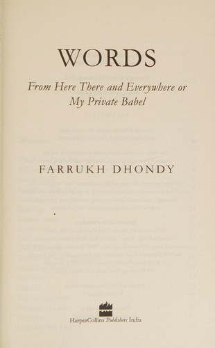 Cover for Words