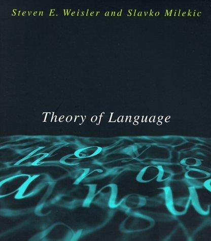 Cover for Theory of language
