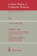 Cover for TAPSOFT '89