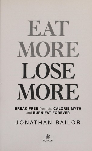 Cover for Eat more, lose more