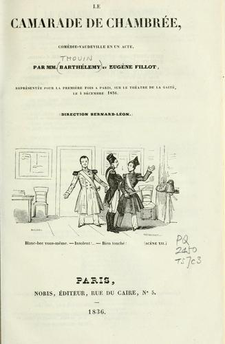 Cover for camarade de chambrée