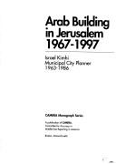 Cover for Arab building in Jerusalem, 1967-1997