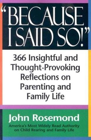 Cover for Because I said so!