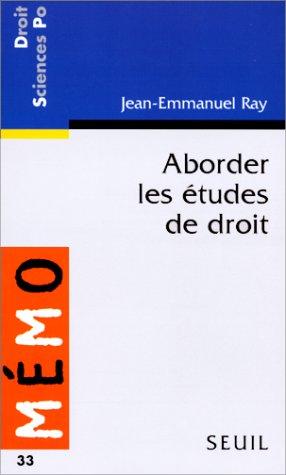 Cover for Aborder les études de droit