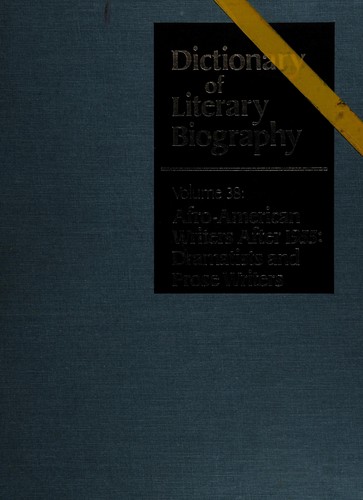 Cover for Afro-American writers after 1955