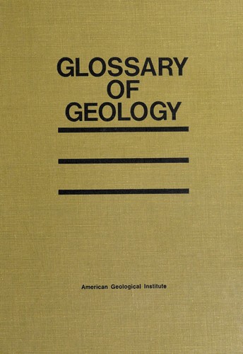 Cover for Glossary of geology.
