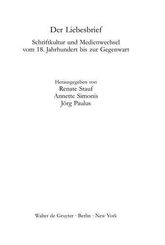 Cover for Der Liebesbrief