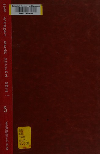 Cover for Ihr werdet meine Zeugen sein!