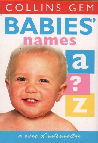 Cover for Babies' Names (Collins Gem)