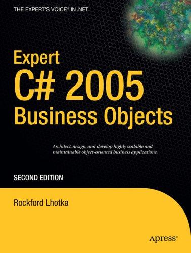 Cover for Expert C# 2005 Business Objects