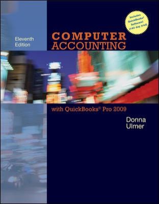 Cover for Computer Accounting With Quickbooks Pro 2009 Student Data Files Quickbooks Trial Software