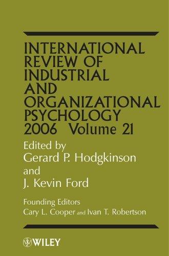 Cover for International Review of Industrial and Organizational Psychology, 2006 (International Review of Industrial and Organizational Psychology)