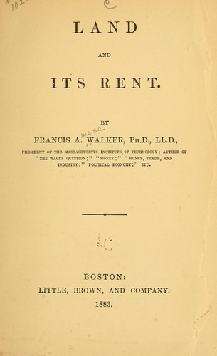 Cover for Land and its rent.