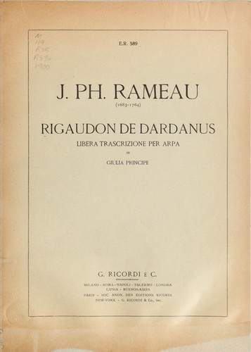 Cover for Rigaudon de Dardanus